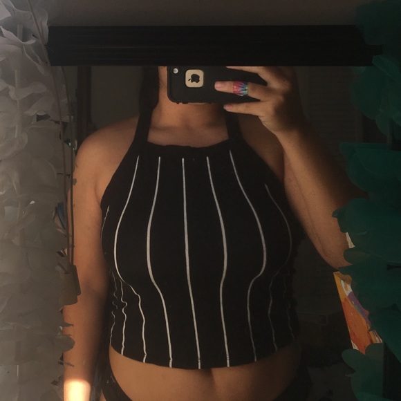 PacSun Tops - H&M Striped Crop Top